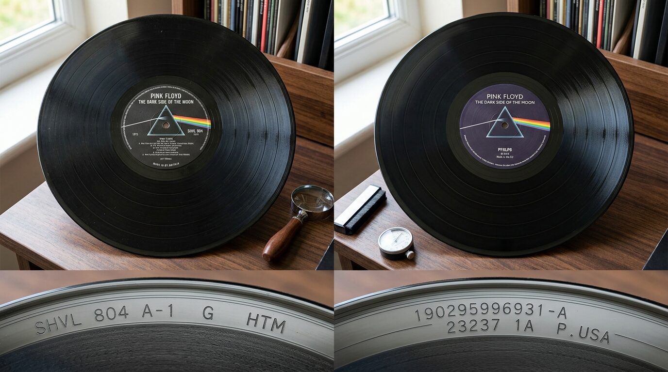 UK盤オリジナルプレスと再発盤の比較