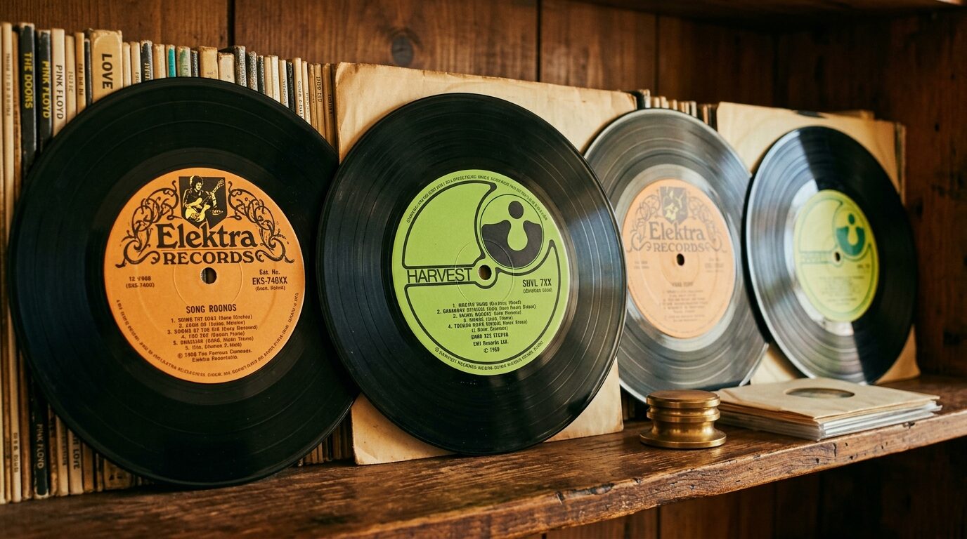 HarvestとElektraなどサイケレーベルのレコード