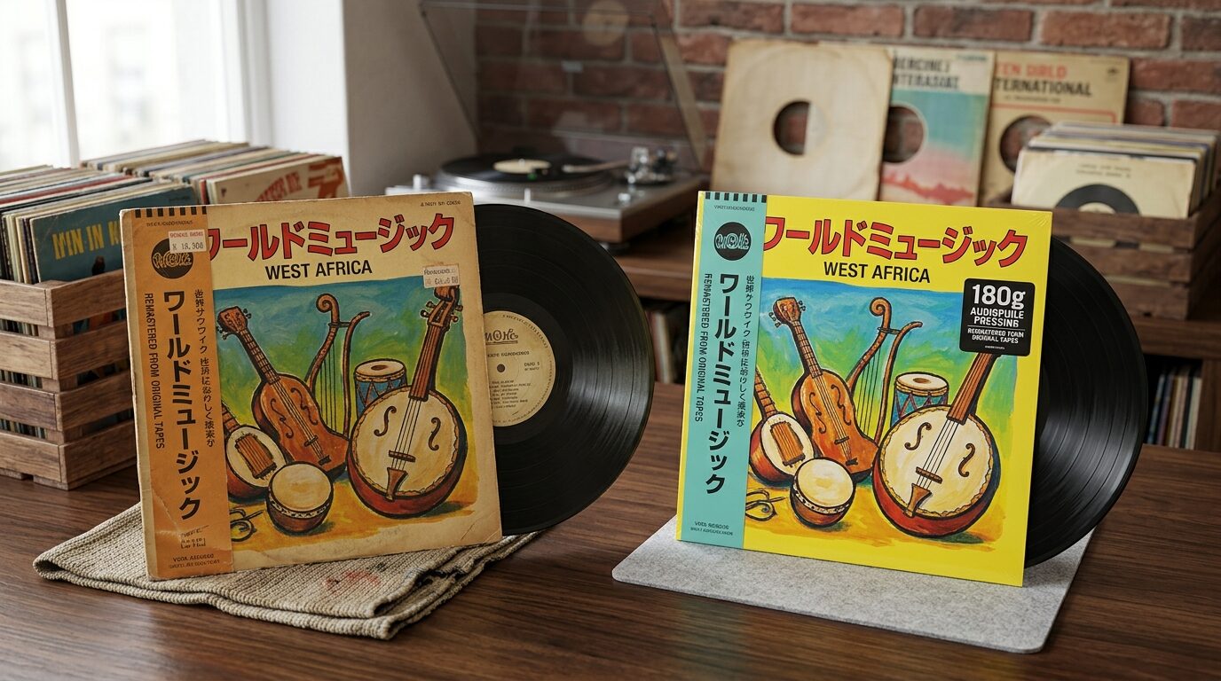 オリジナル盤と再発盤の価値差｜ワールドミュージックで特にのイメージ
