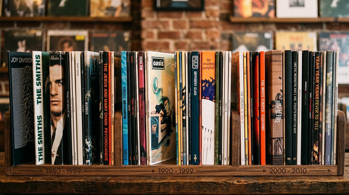 80年代〜2000年代インディーロックレコードの時代別並び