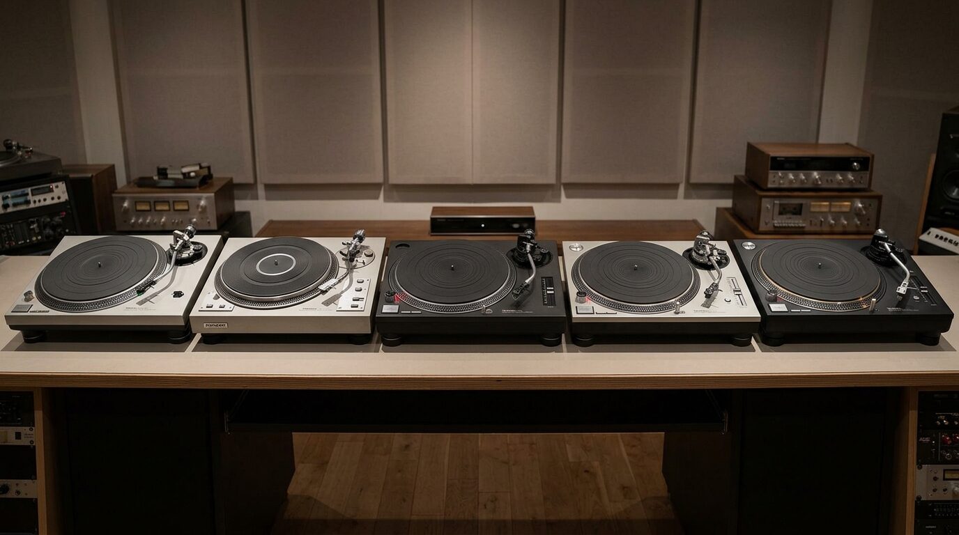 SL-1200シリーズMK2〜G各世代の並び