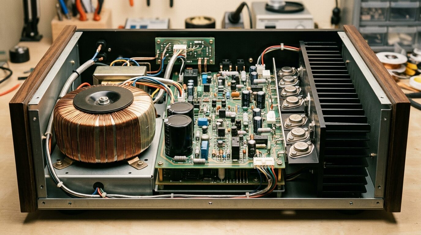 SANSUIのX-BALANCEドライブ・MOS-FET技術イメージ