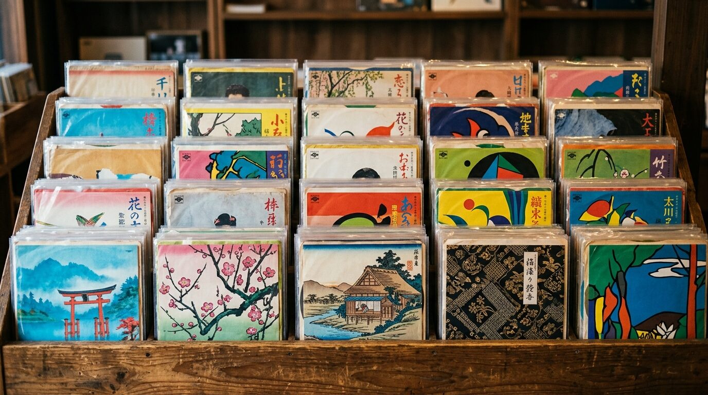 八代亜紀のシングル盤レコード