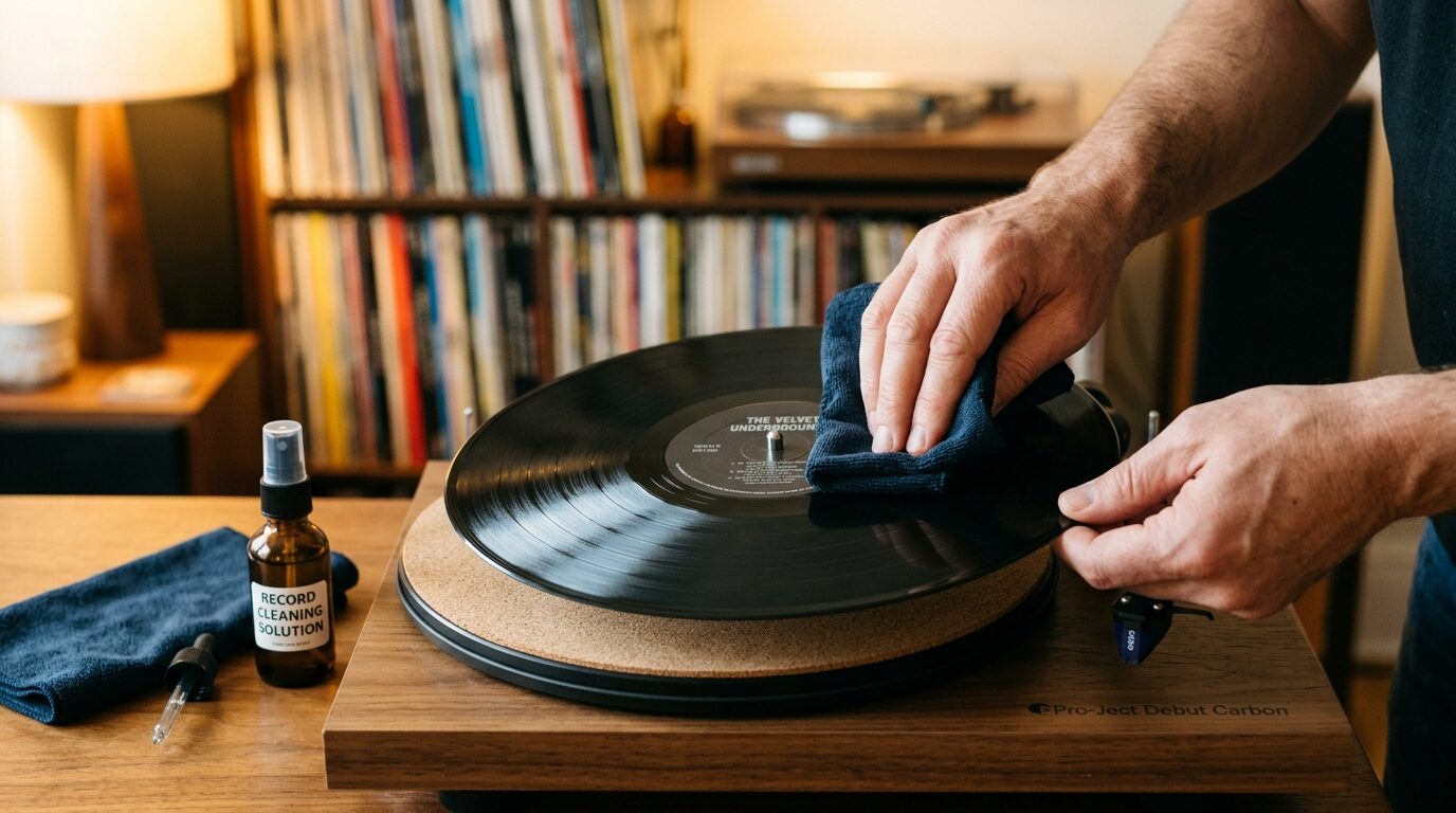 レコードを高く売るためのクリーニング作業