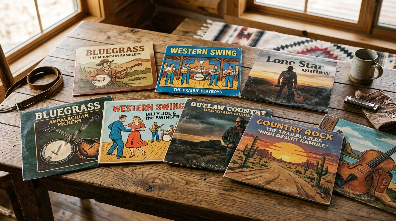 カントリーサブジャンル別レコードコレクション