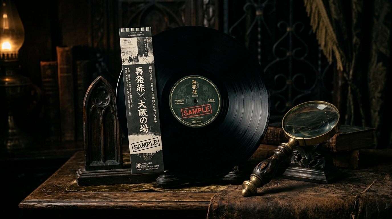 高額買取が期待できる見本盤レコードのイメージ
