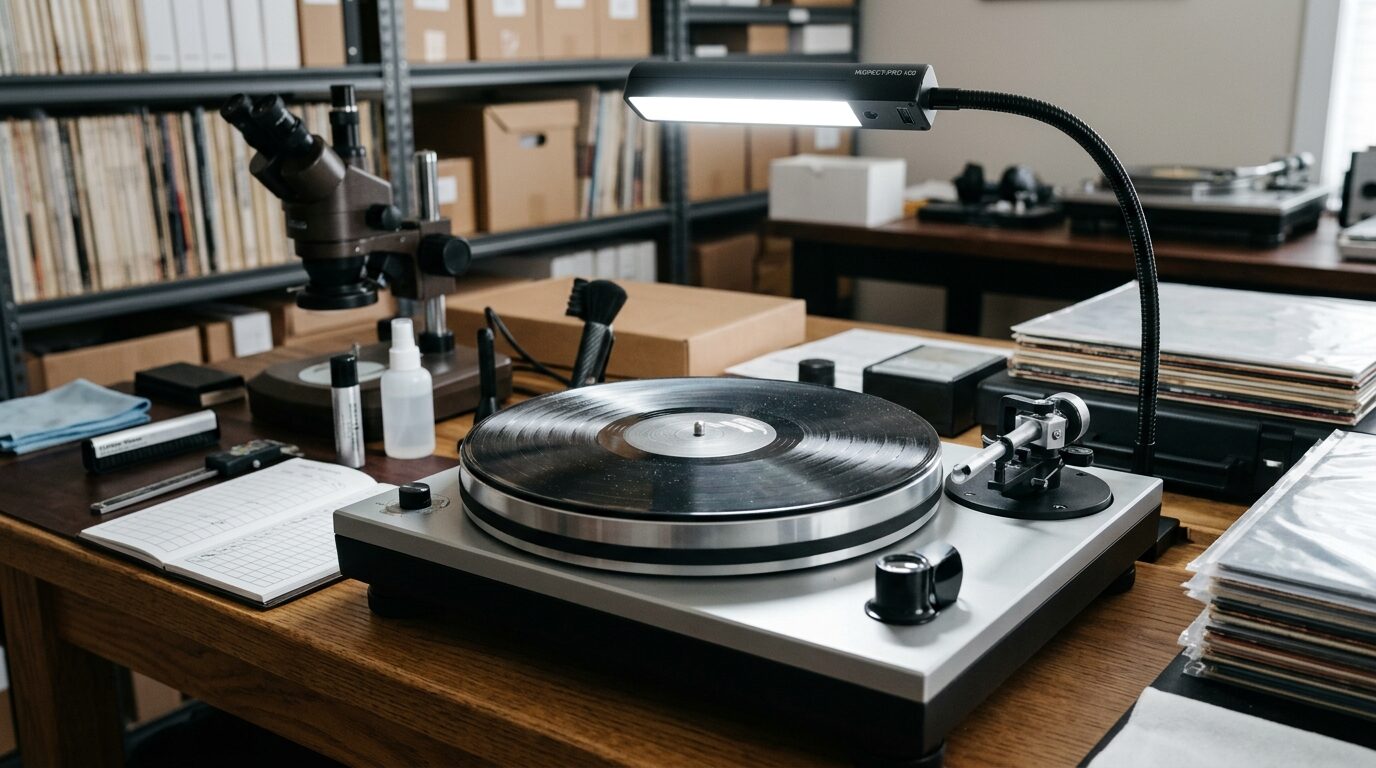 レコードのコンディション確認と査定基準