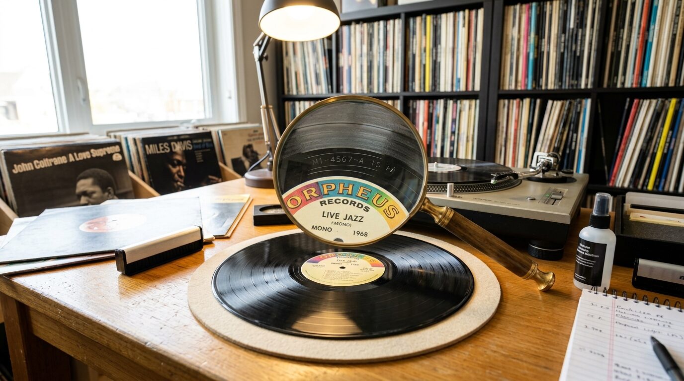 TU-Fieldによる丁寧なレコード専門査定の様子