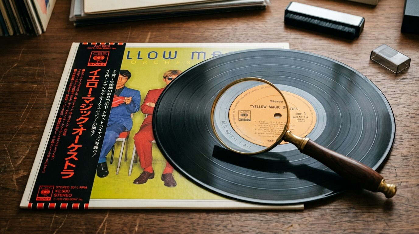 帯付きレコードの見分け方イメージ