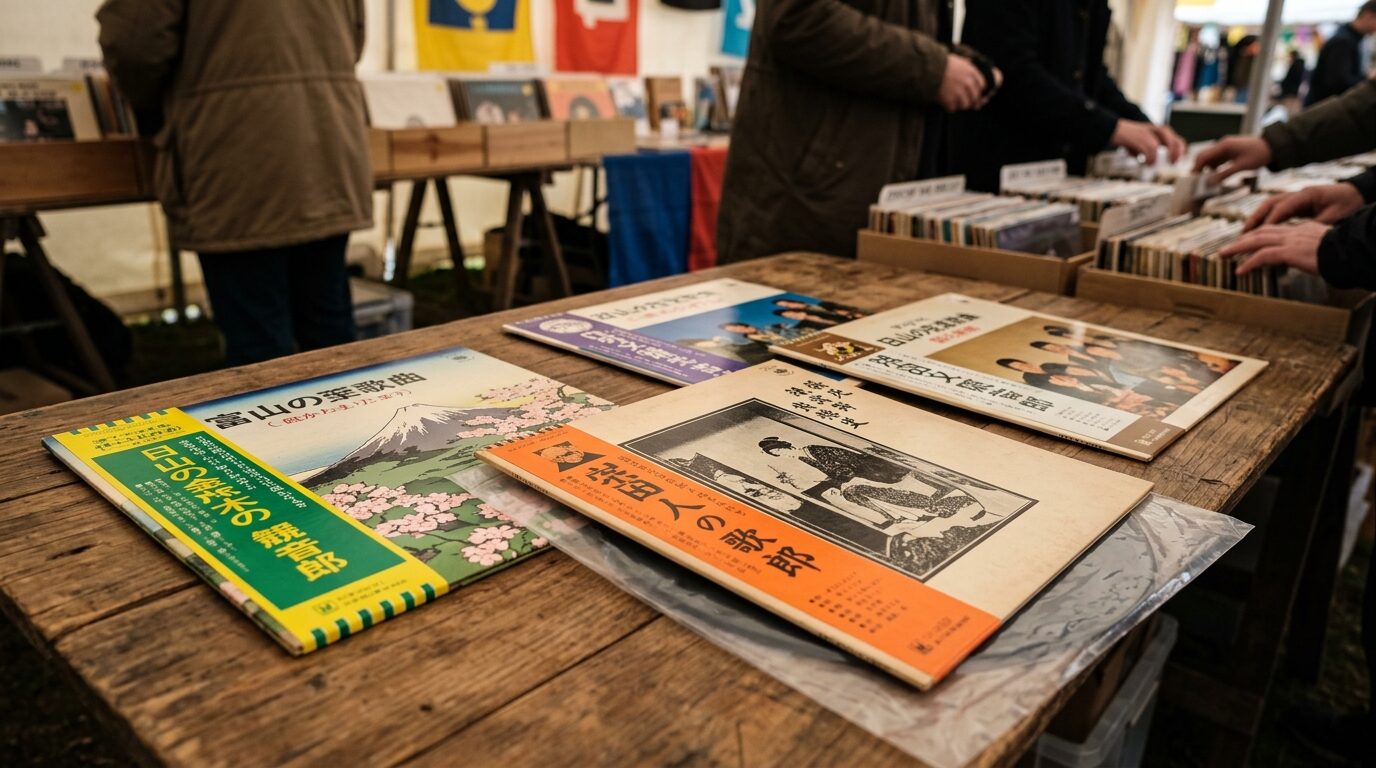海外コレクターが和モノ日本フォークレコードを評価する様子