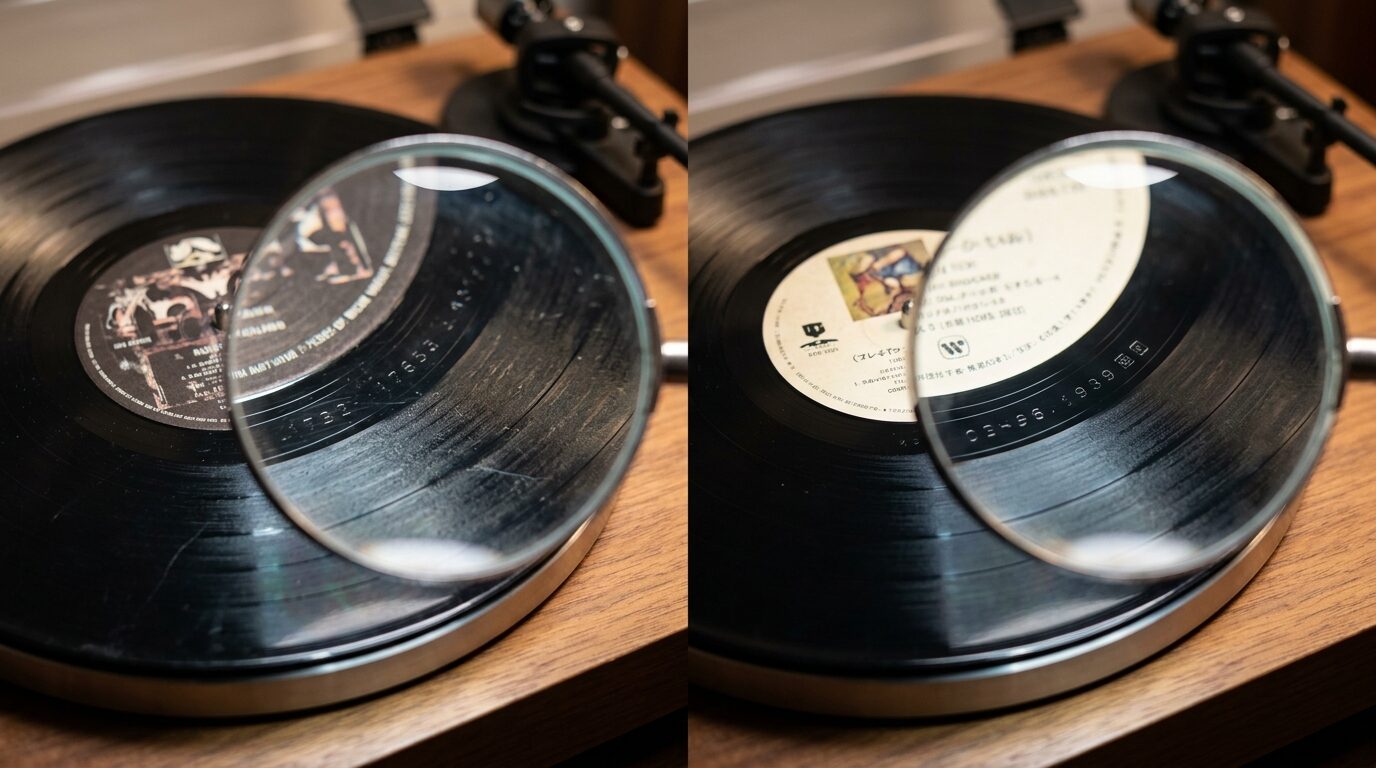 USオリジナル盤と日本盤のレコード比較