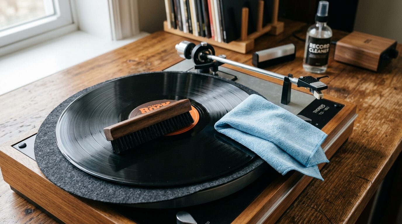 レコードのクリーニングで査定額アップを狙う