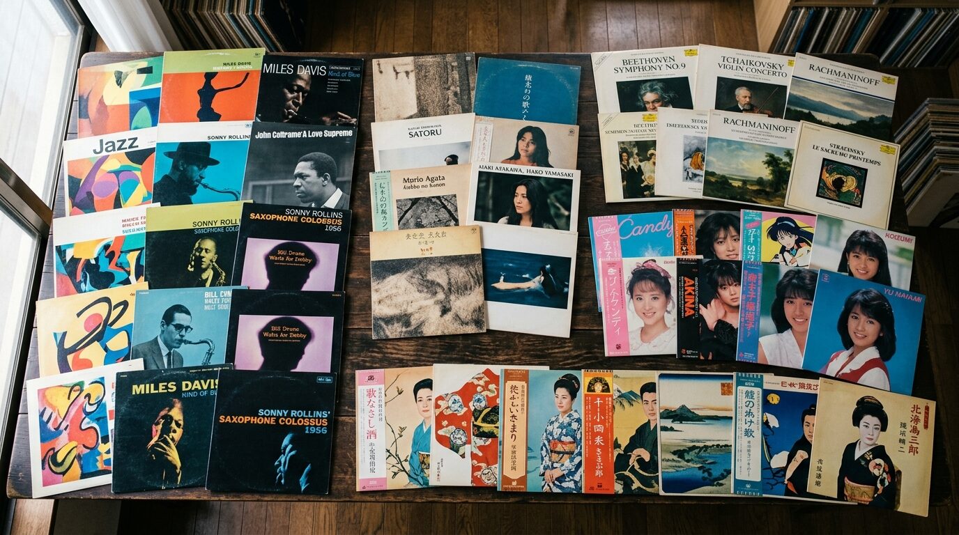 対応ジャンル別レコードの買取品目一覧