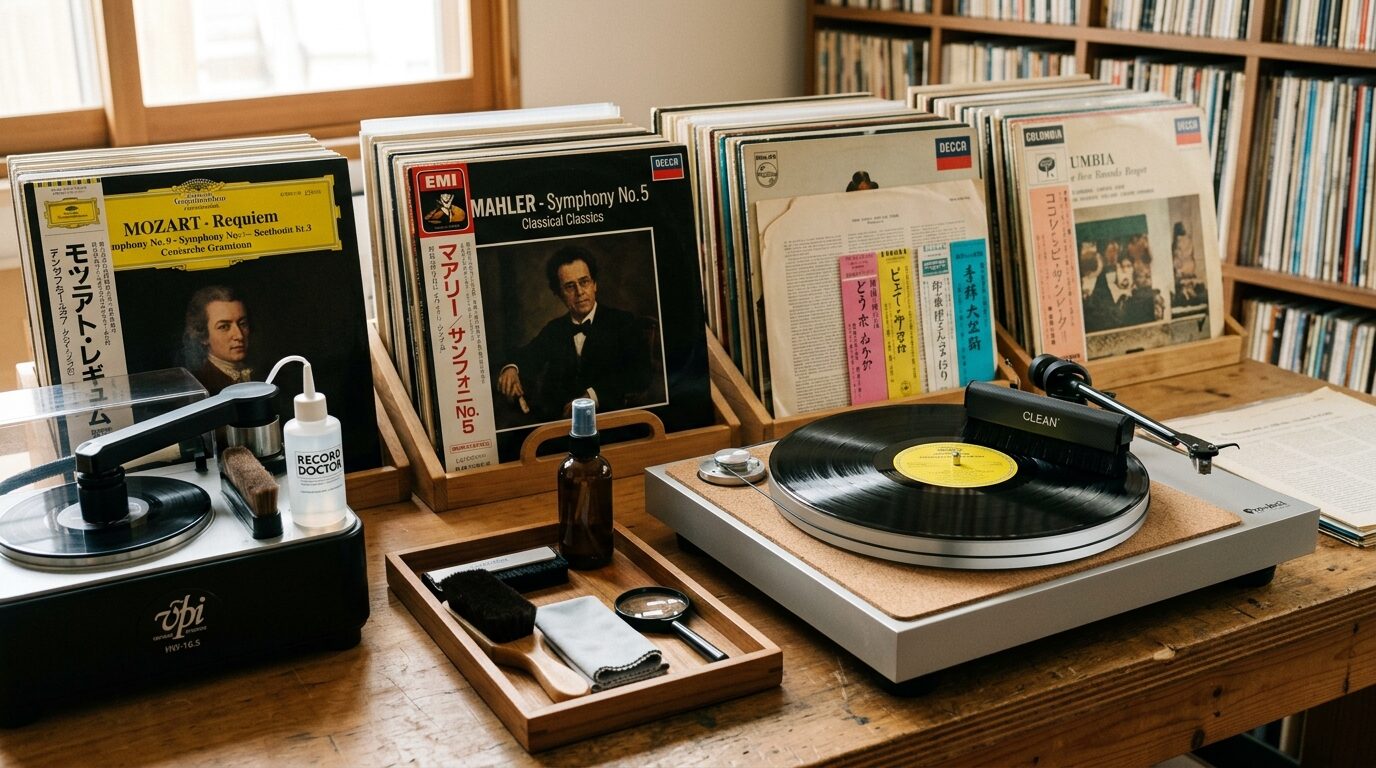 帯・ライナーノーツ揃えたレコード査定準備