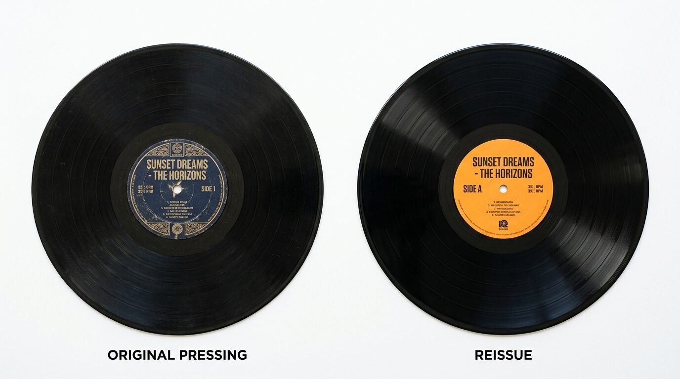 オリジナル盤と再発盤の買取価格差