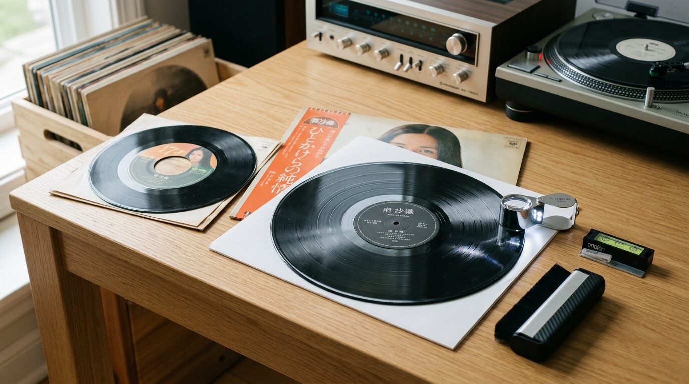 南沙織レコードの状態チェックポイントのイメージ