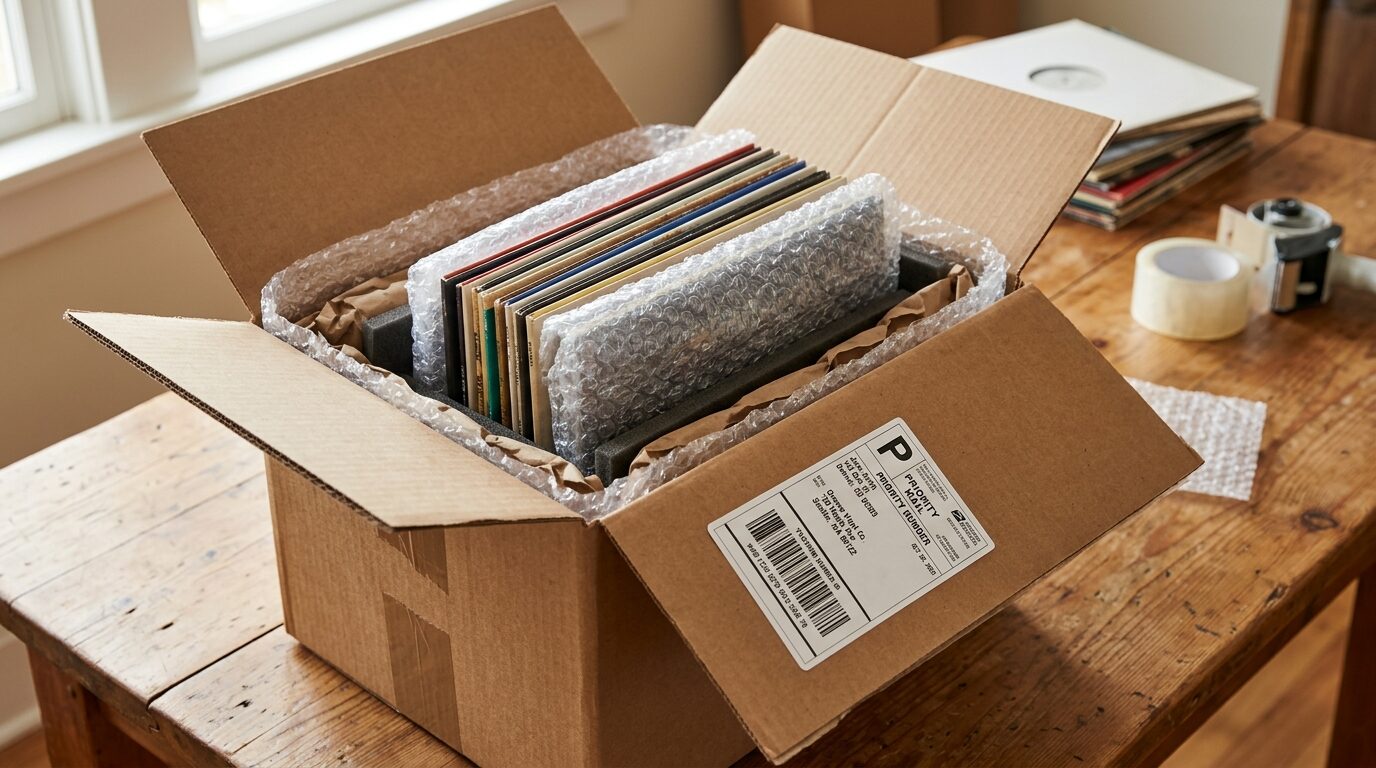宅配買取のレコード梱包・発送