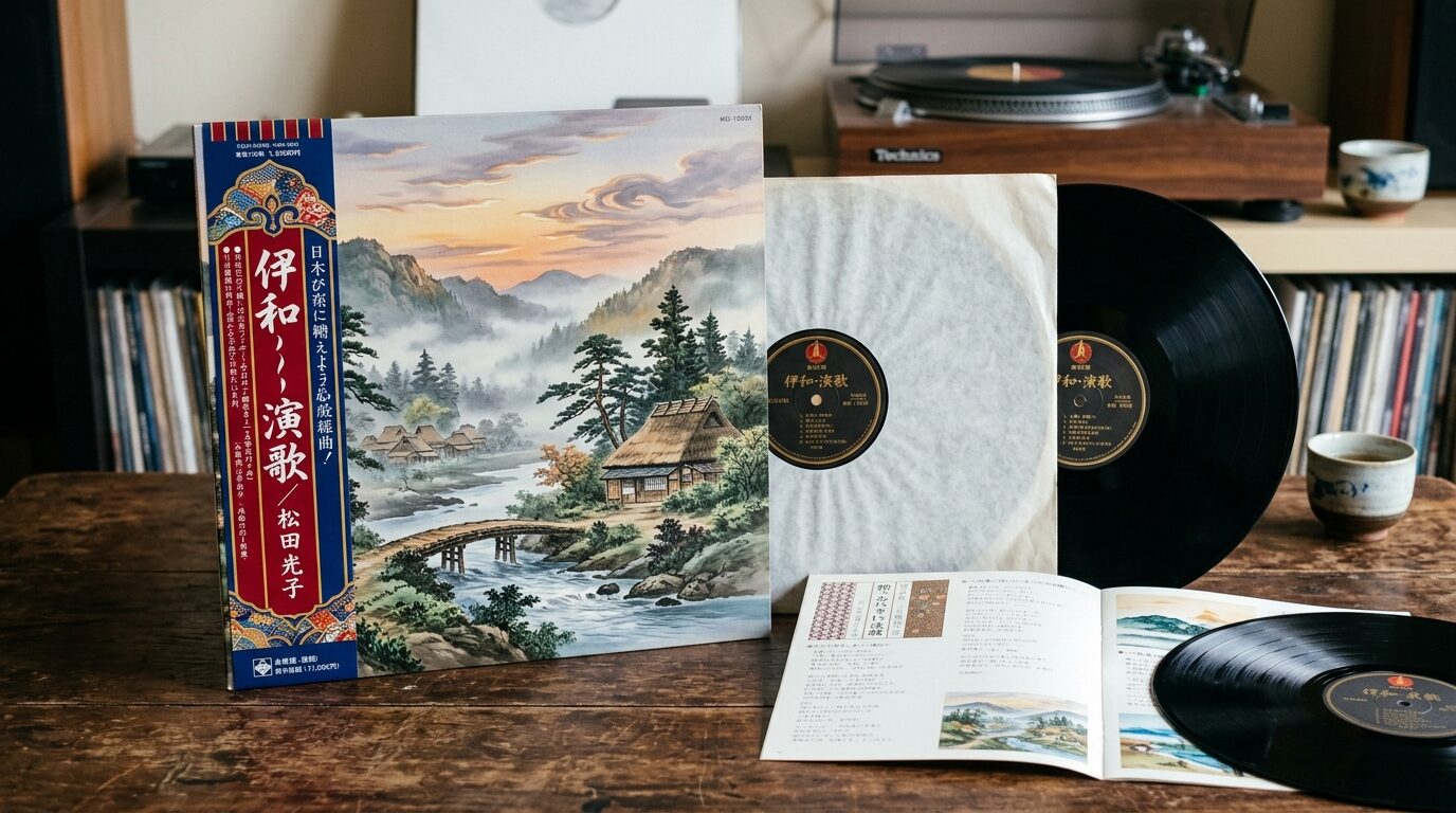 帯付き完品の八代亜紀レコードジャケット