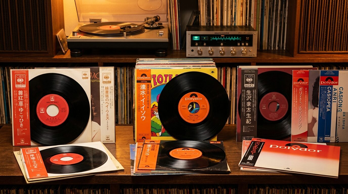 CBS・ソニー時代のレコードレーベル変遷