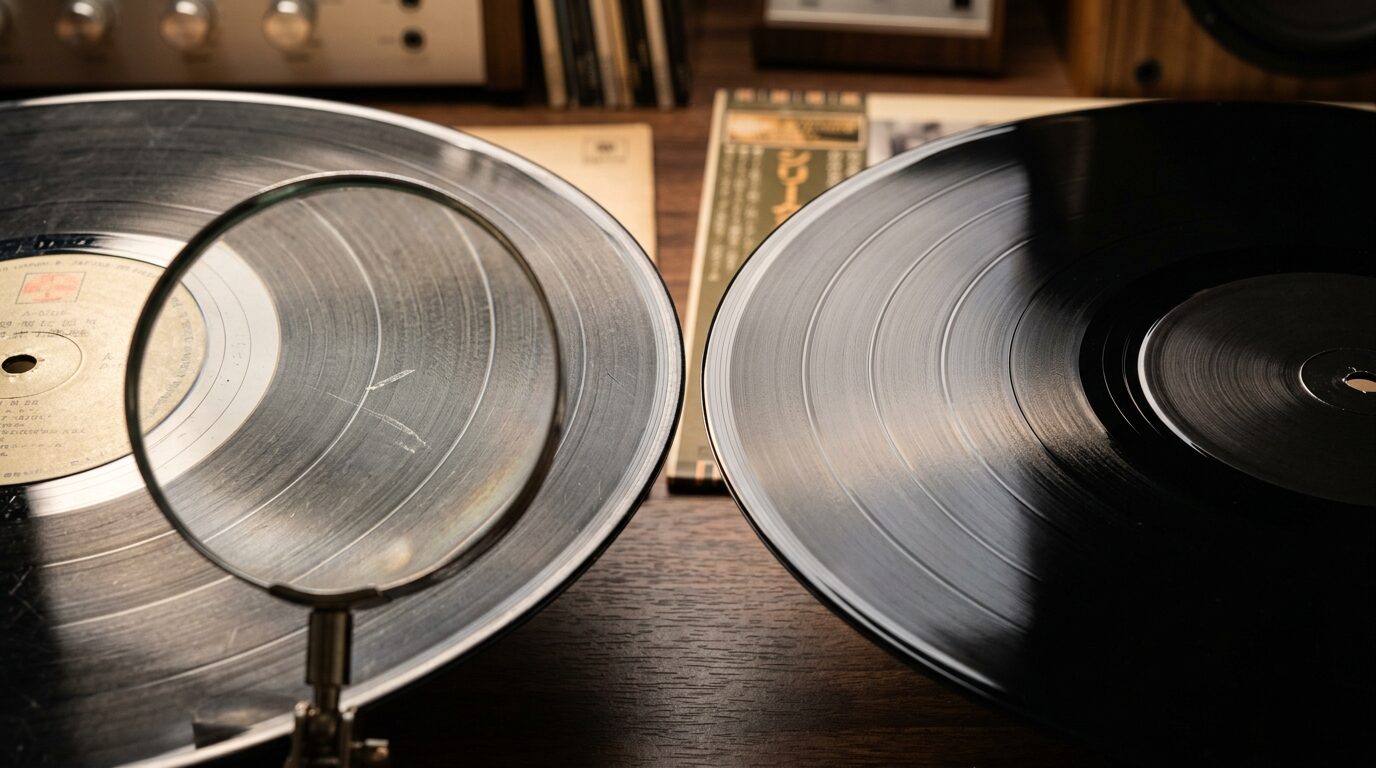 レコード盤面の状態チェック