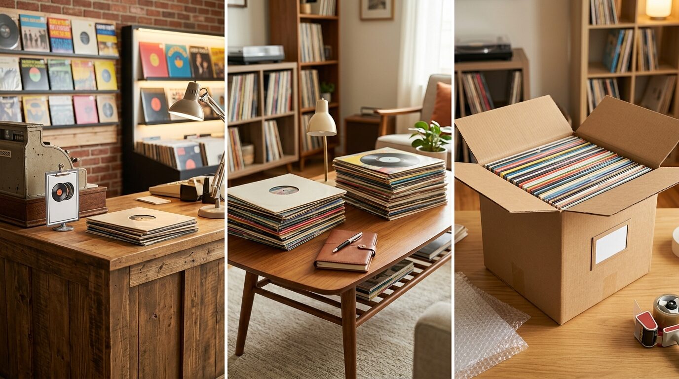 レコード買取の店頭・出張・宅配3つの方法