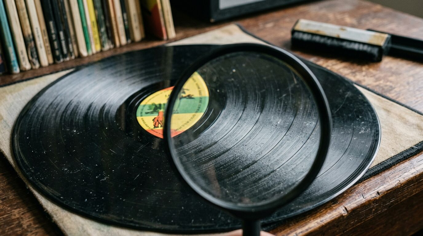 レコードの状態チェックと査定