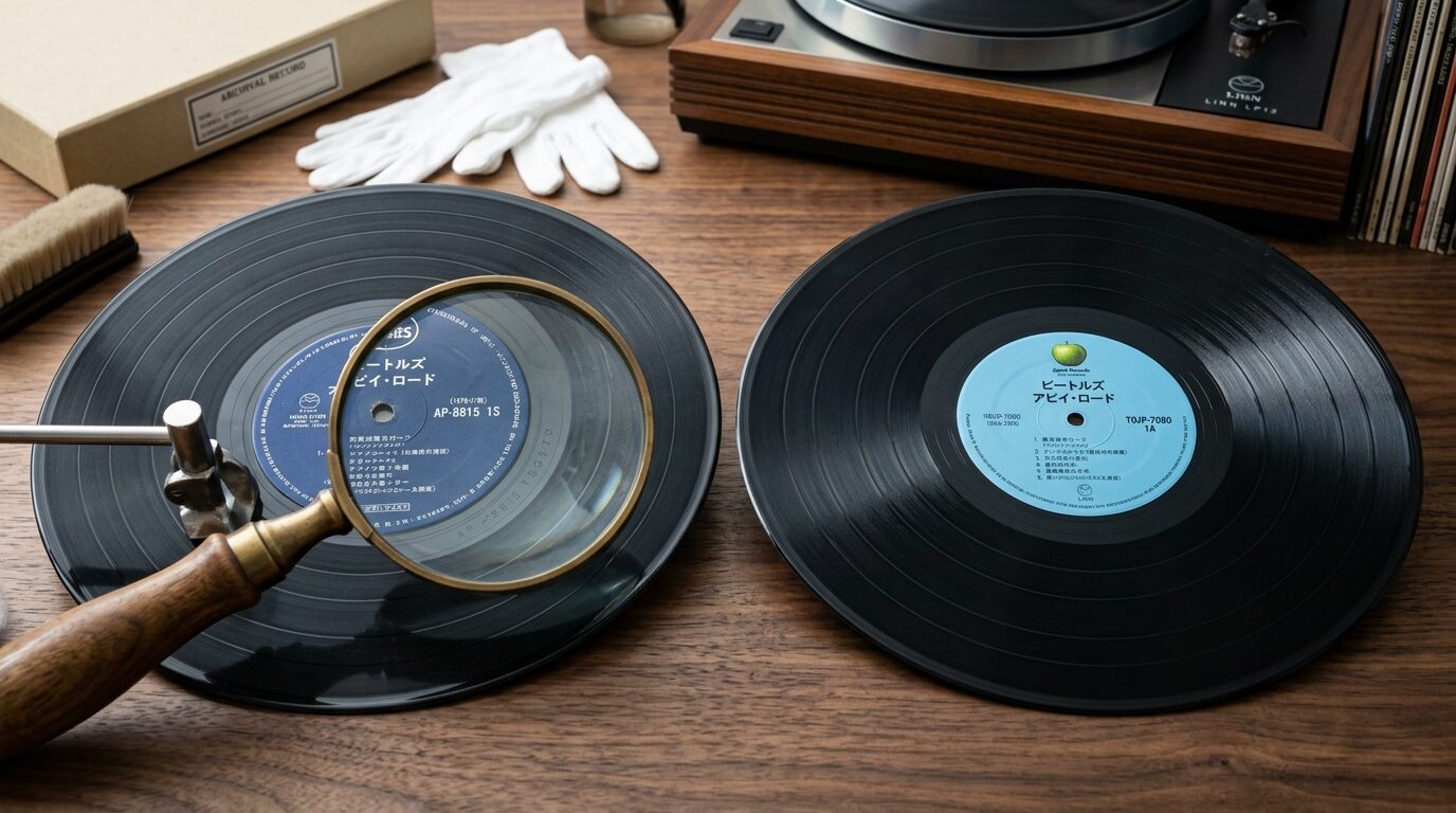 オリジナル盤と再発盤の見分け方イメージ