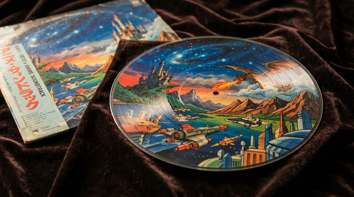 アニメレコードのピクチャーレコードのイメージ