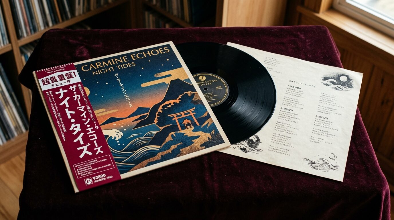 帯付き希少レコードとインサート