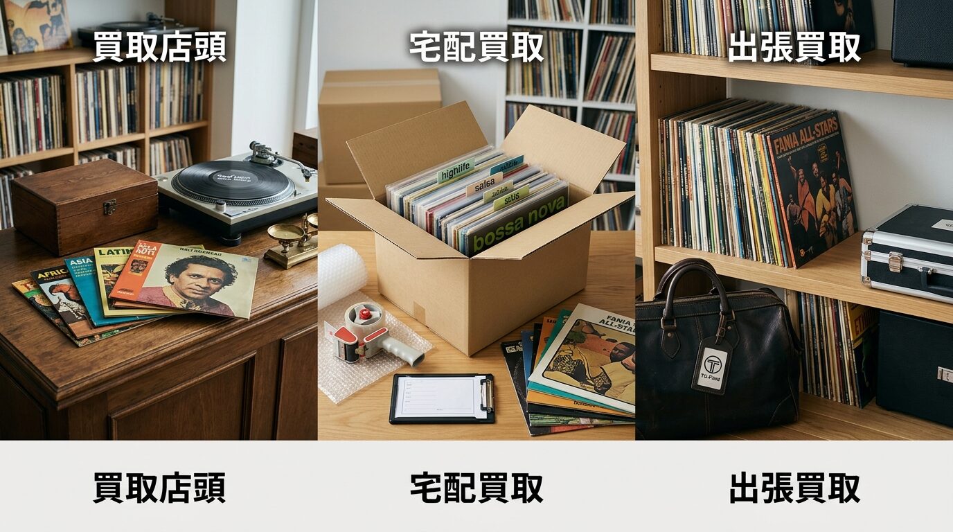 TU-Fieldの3つの買取方法比較｜ワールドミュージッのイメージ