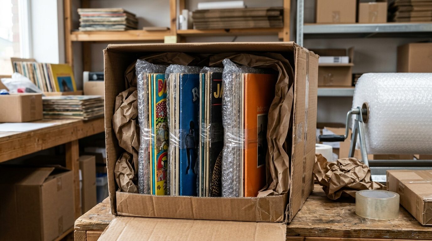 ゆうパック着払いで送るレコードの梱包手順