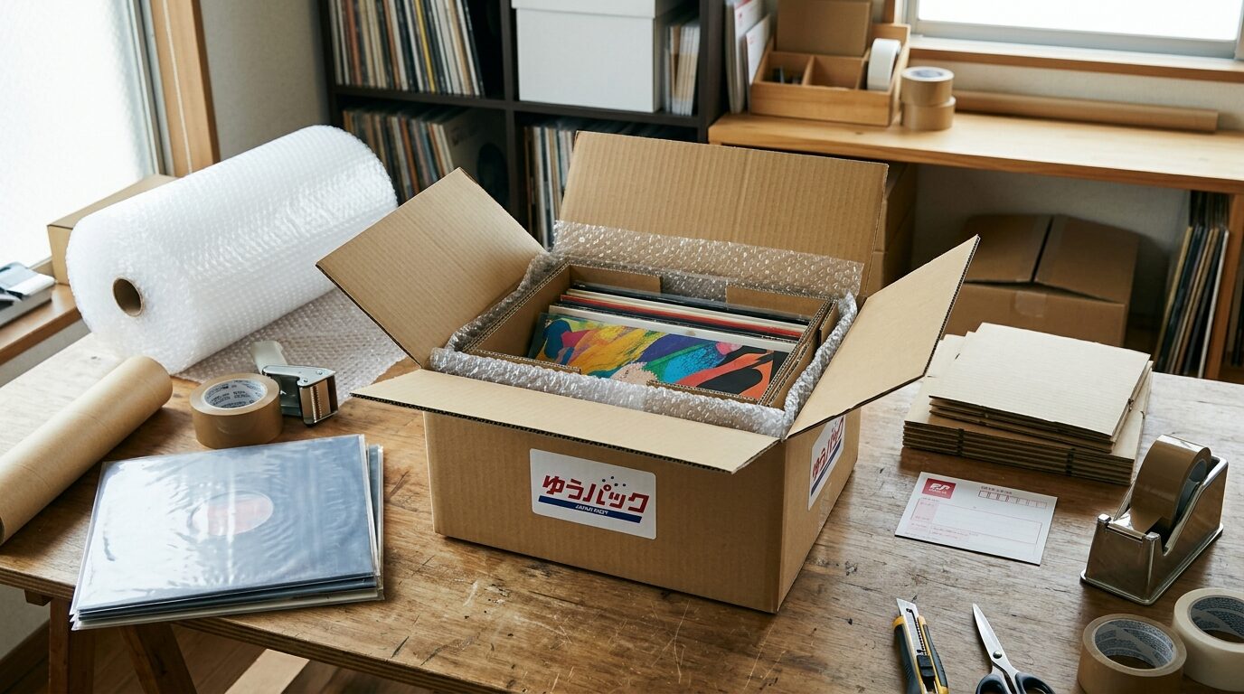 レコード宅配買取のゆうパック発送手順