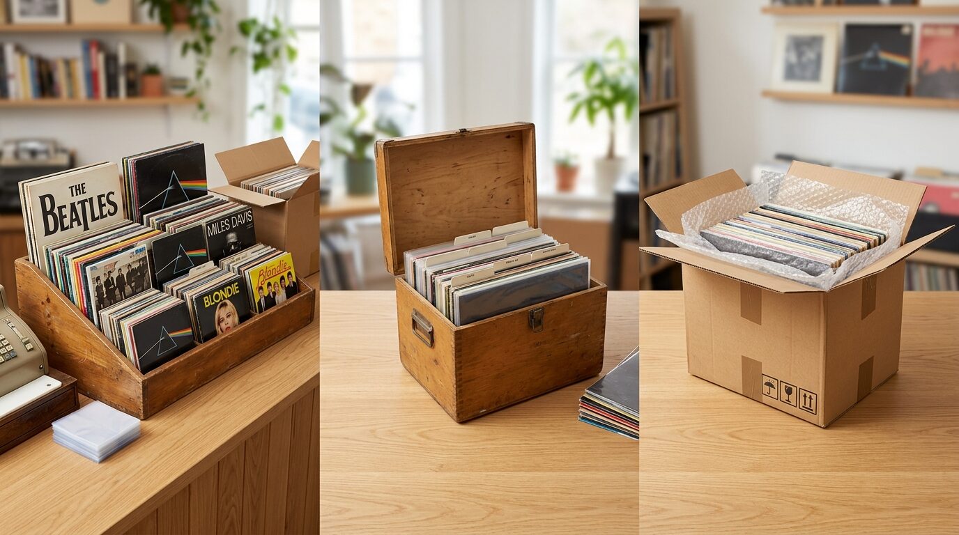 レコード買取3つの方法（店頭・出張・宅配）比較