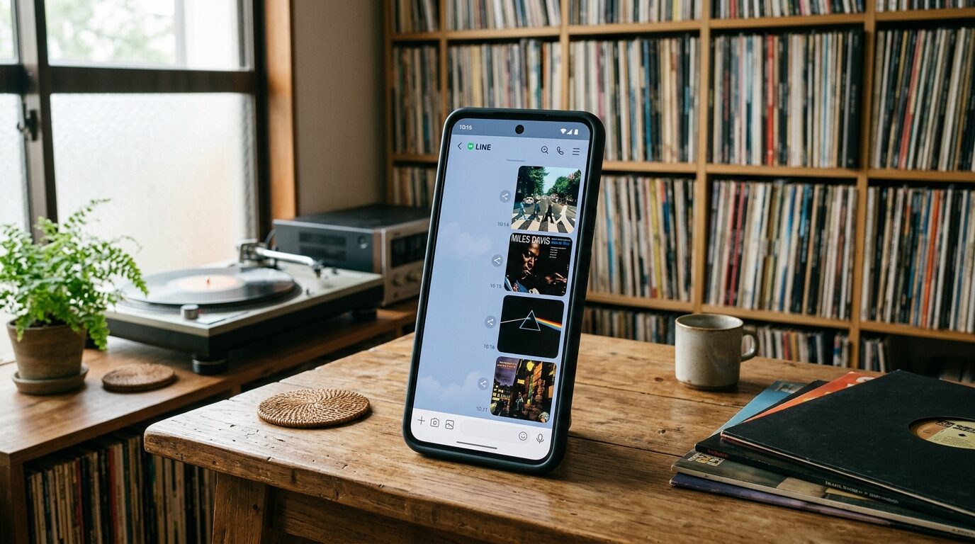 LINE査定でスマホからレコードを事前査定