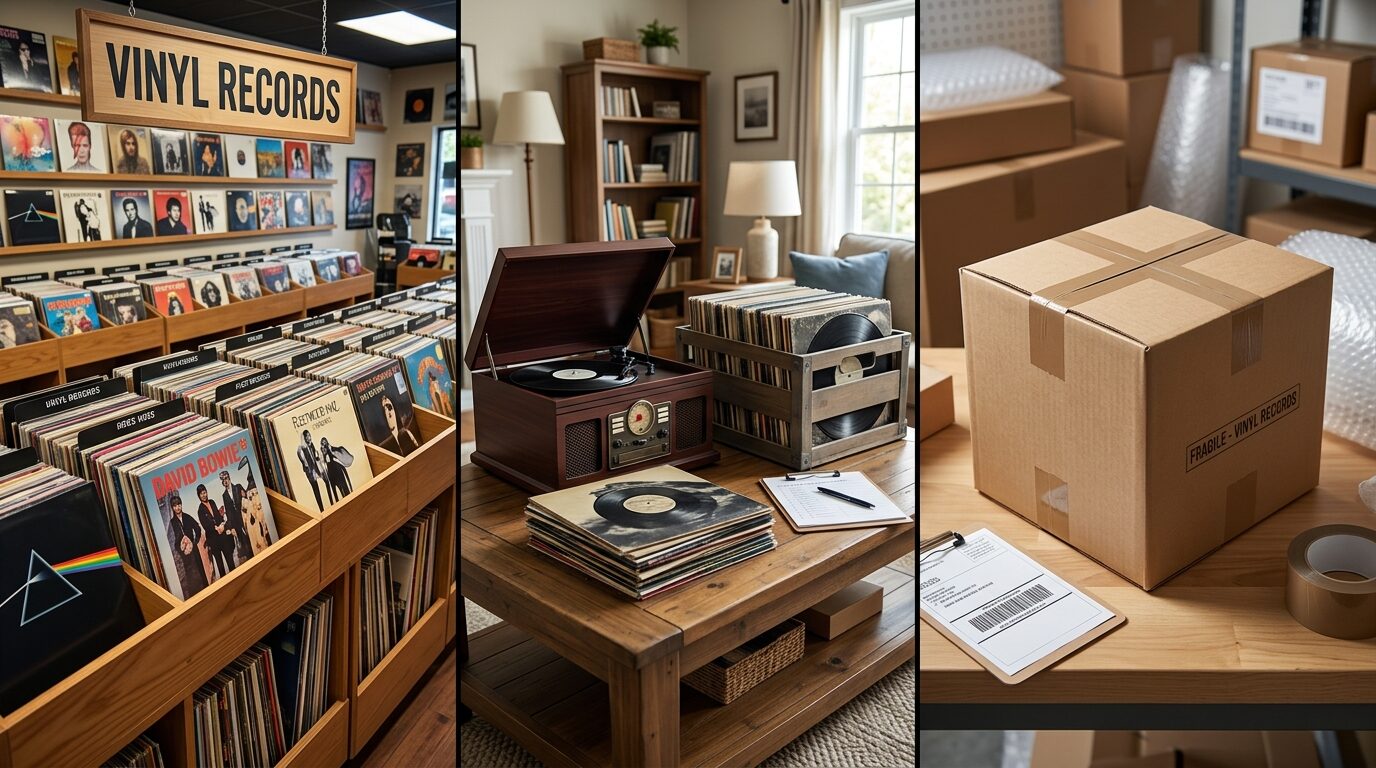 レコード買取3つの方法比較