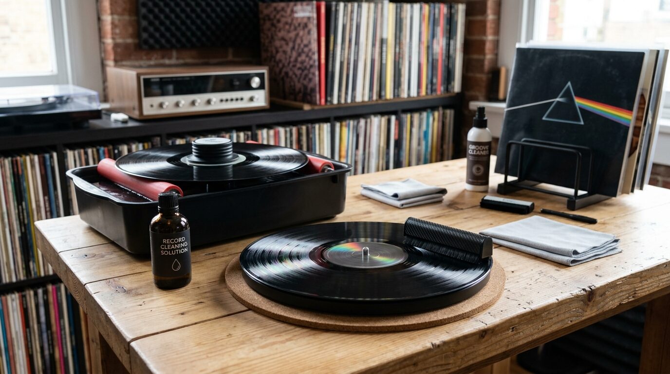 レコードのクリーニングで査定額アップ