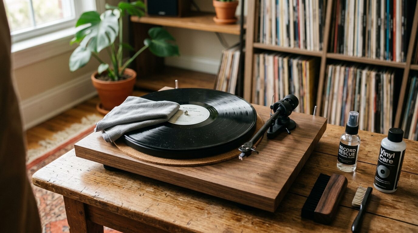 レコードを高く売るためのクリーニングのイメージ画像