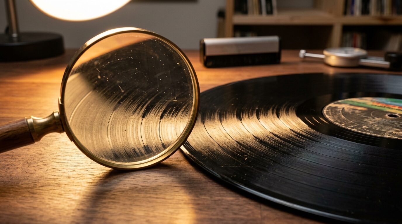 レコード盤面のコンディションチェック