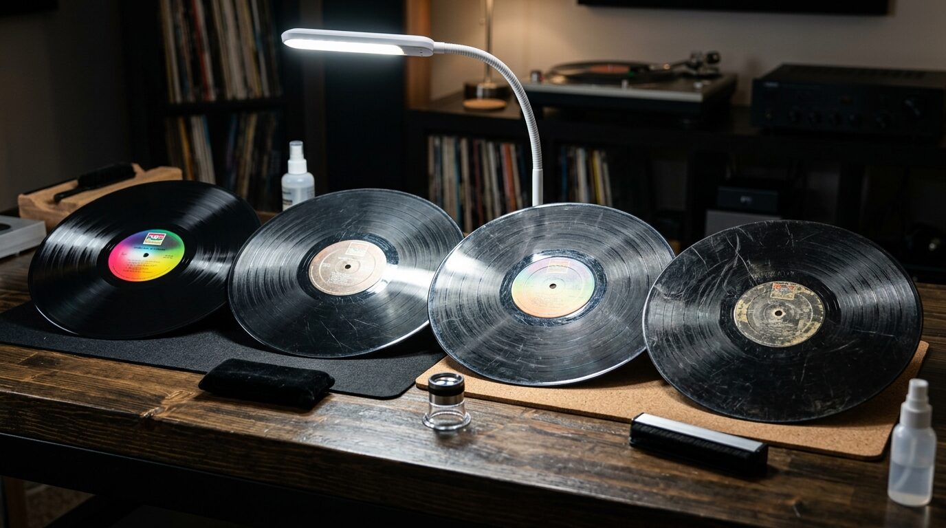 レコードの盤質グレード査定イメージ