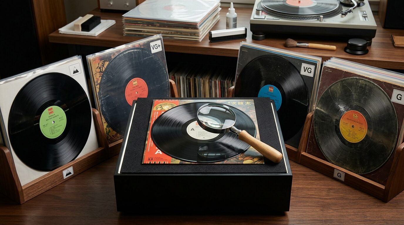 レコード盤面コンディション査定基準イメージ