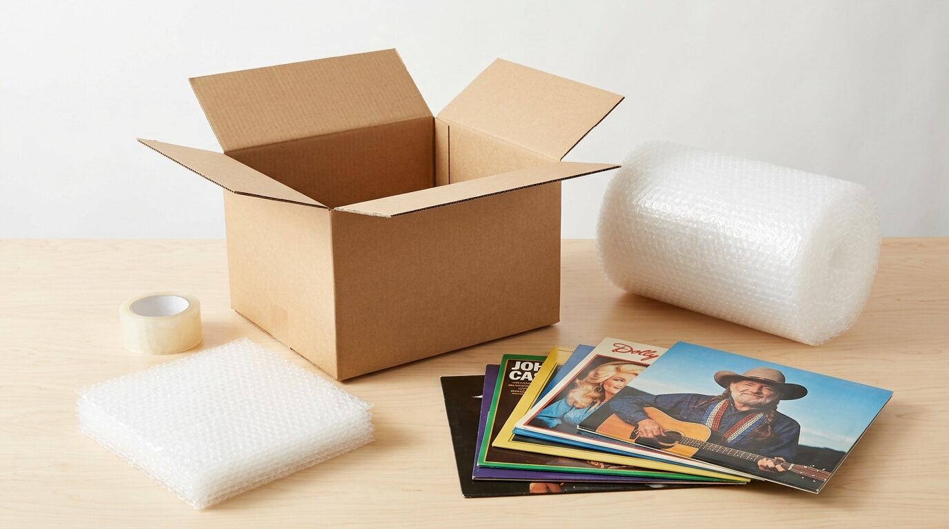 カントリーレコード宅配買取の梱包と発送手順