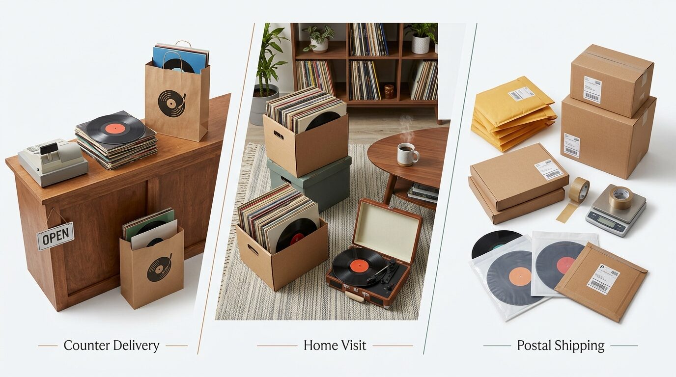 レコードを売る3つの買取方法比較