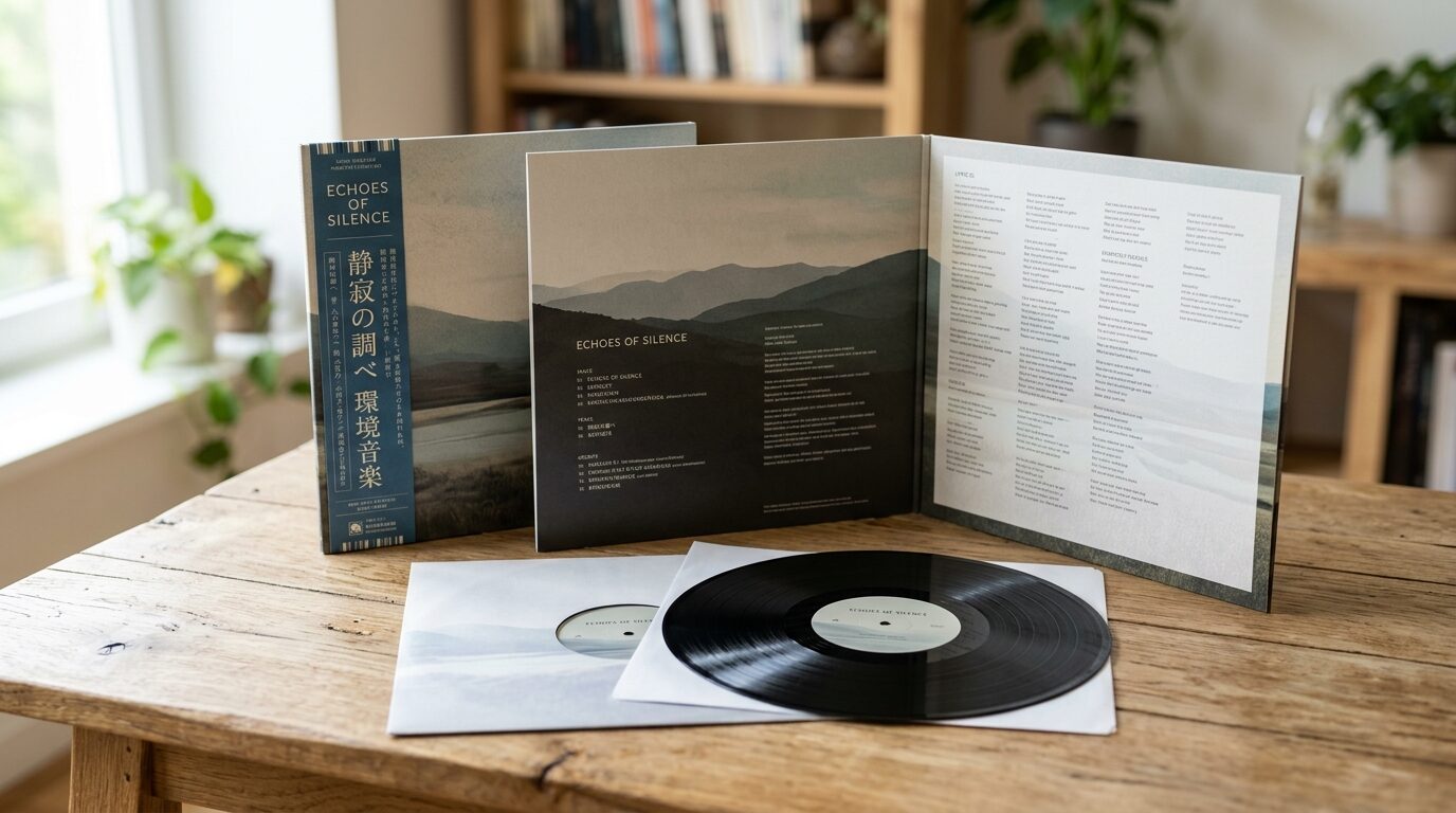 帯・ライナーノーツ付きアンビエントレコードの完品状態