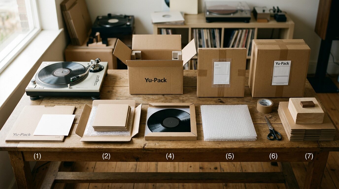 レコード宅配買取の流れ5ステップ