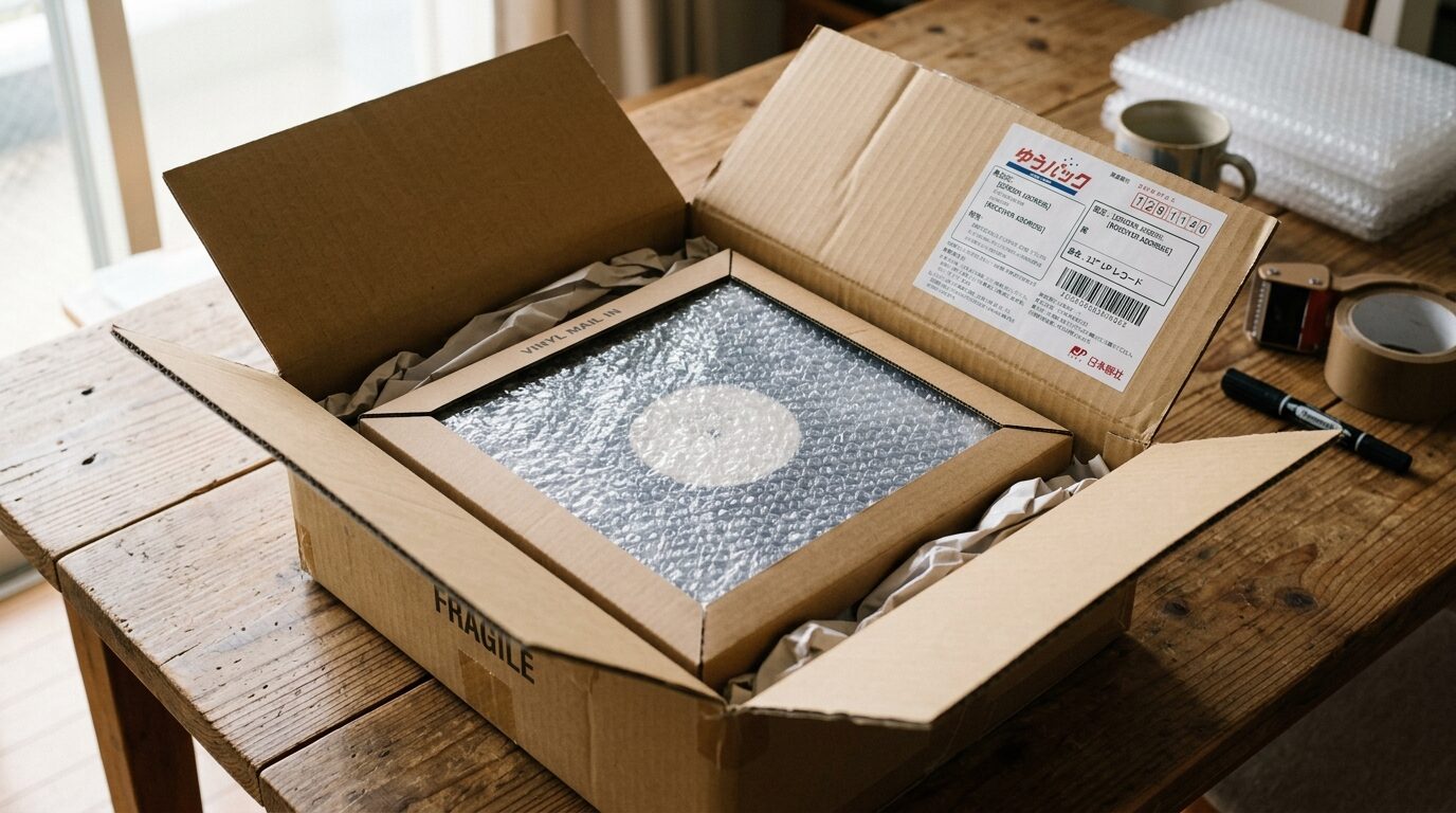 ゆうパック着払いでレコードを宅配買取に送る