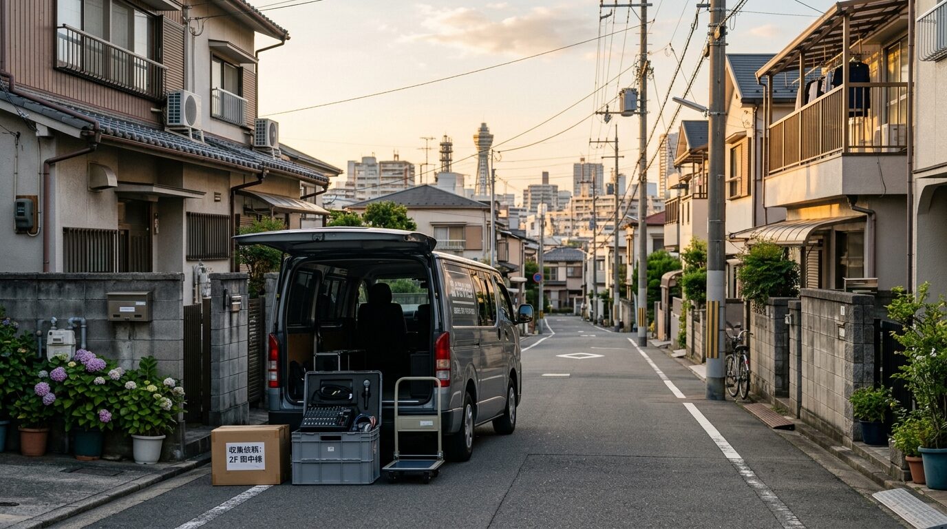 大阪・関西エリアへの出張買取対応イメージ