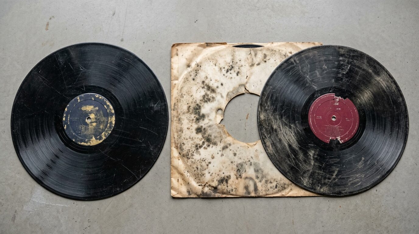 買取不可・低評価になるレコードの状態チェック