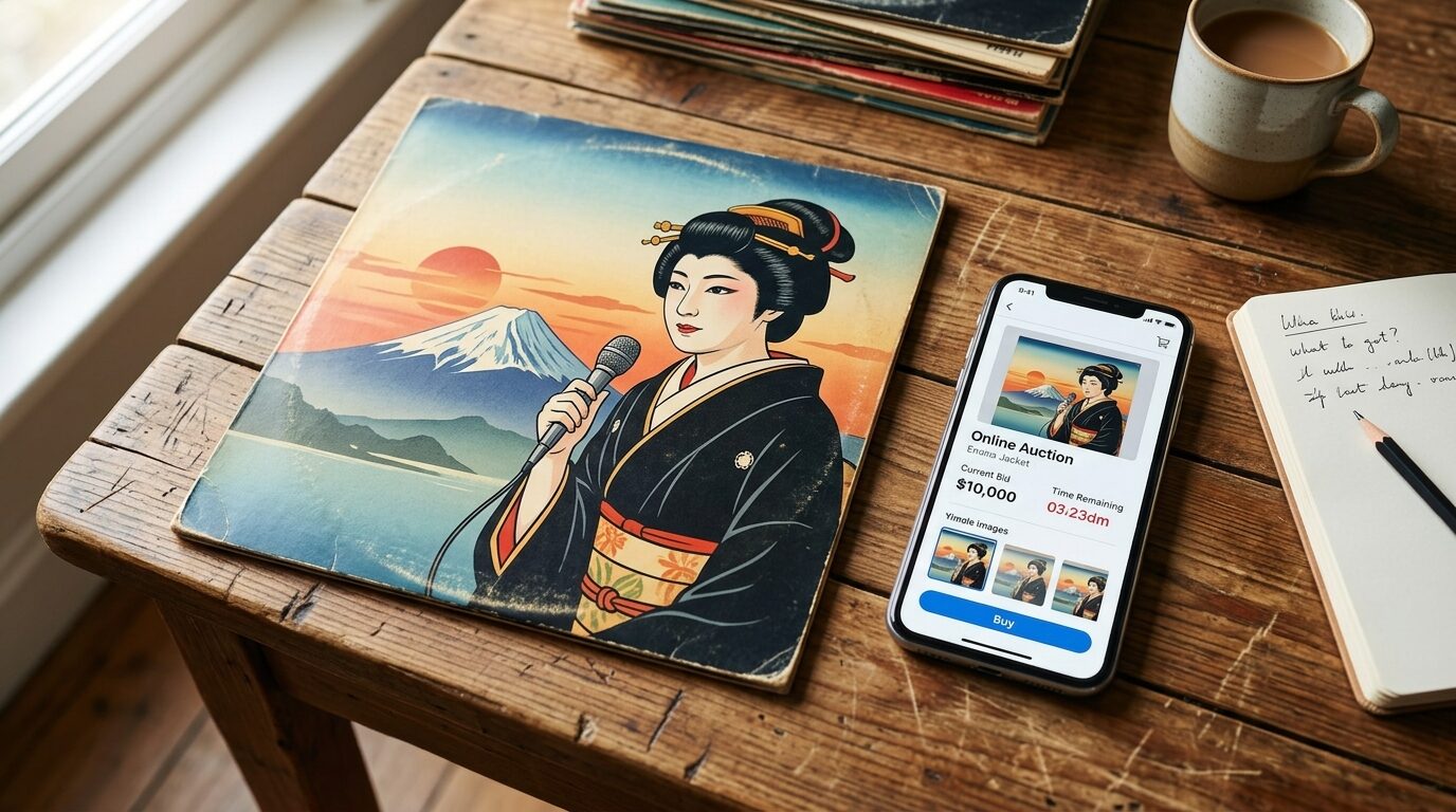 レコードジャケットとフリマアプリの比較