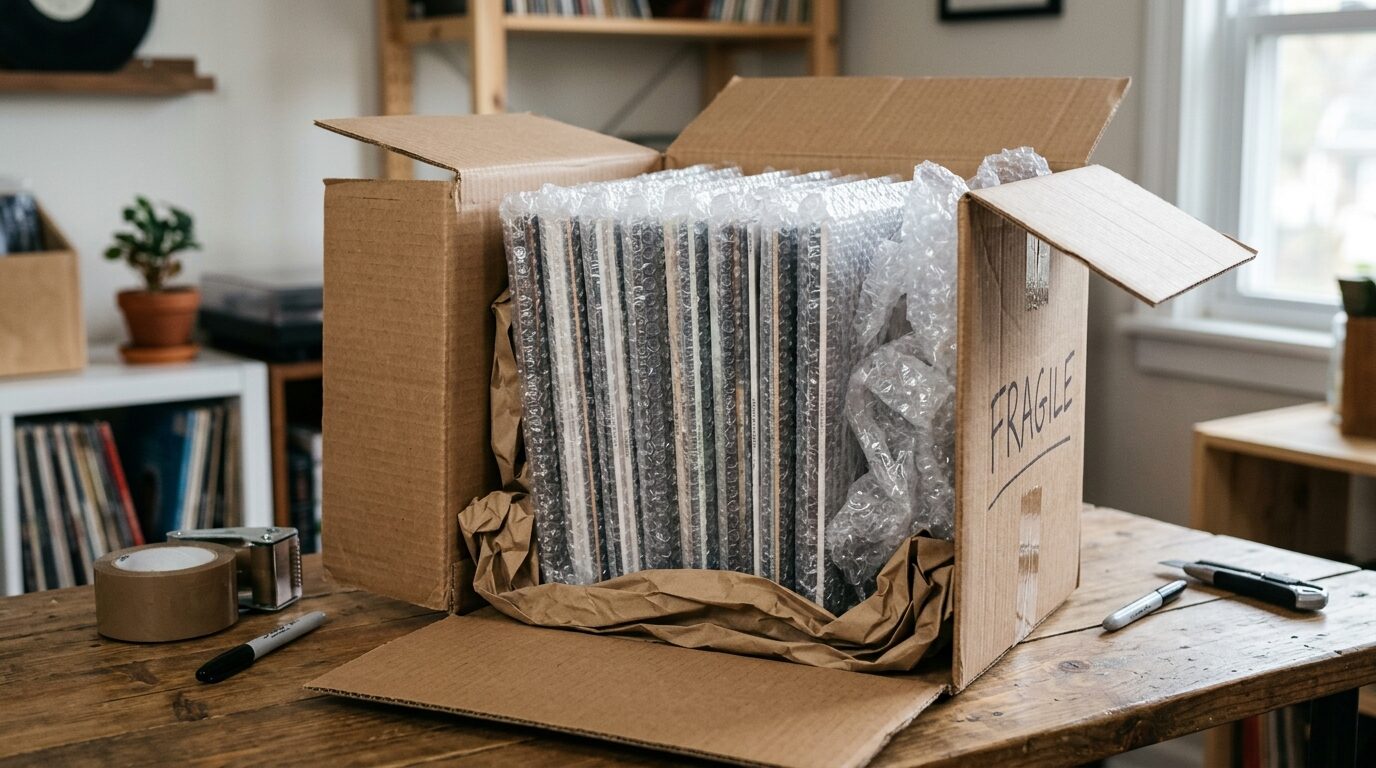 宅配買取用のレコード梱包方法