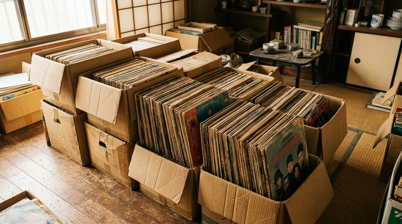 遺品整理で大量に出てきたレコードの宅配買取